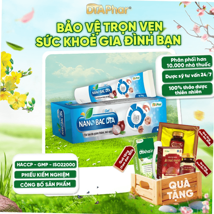 Kem Bôi Nano Bạc Dta Giúp Tái Tạo Da Giảm Thâm Mờ Sẹo Dùng được Cho Phụ Nữ Có Thai Và Trẻ Sơ Sinh Tuýp 20g