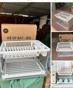 Kệ đựng Bát đĩa 2 Tầng Nhà Bếp