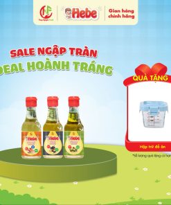 Combo 3 Dầu Olive – Cá Hồi – Dầu Mè 60ml Hebe