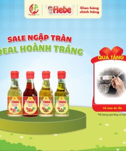 Combo 4 Dầu Olive – Dầu Cá Hồi – Dầu óc Chó – Dầu Gấc 60ml Hebe