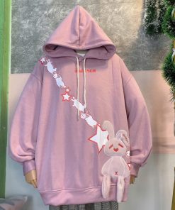 [hàng Zip] áo Khoác Nỉ Hoodie Thỏ đính Kèm Nam Nữ. Nón 2 Lớp. Chất Nỉ Lót Bông. Hàng Y Hình