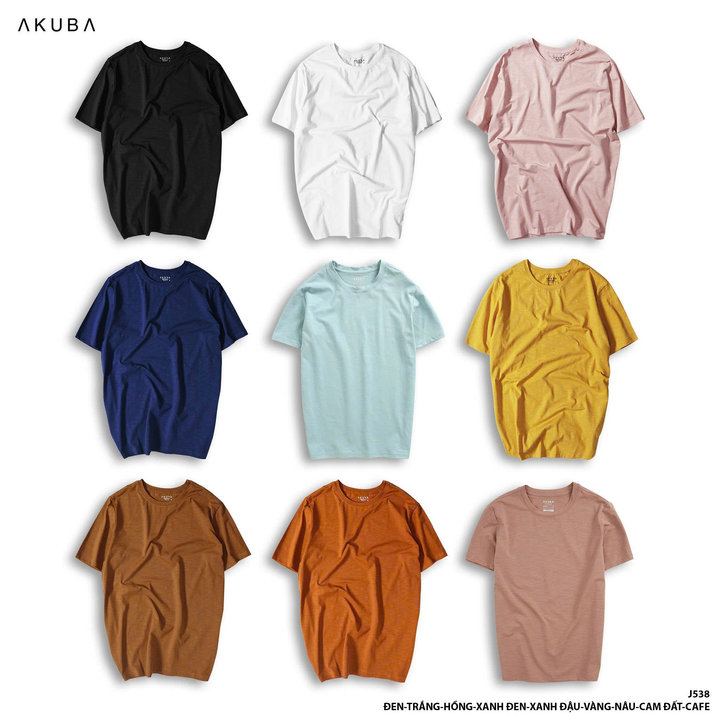 áo Thun Tay Ngắn Form Slimfit 01j538 – Akuba