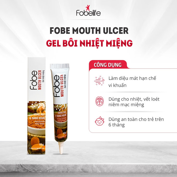 Gel Nhiệt Miệng Từ Thiên Nhiên Fobe Mouth Ulcer Tuýp 10g – Fobelife