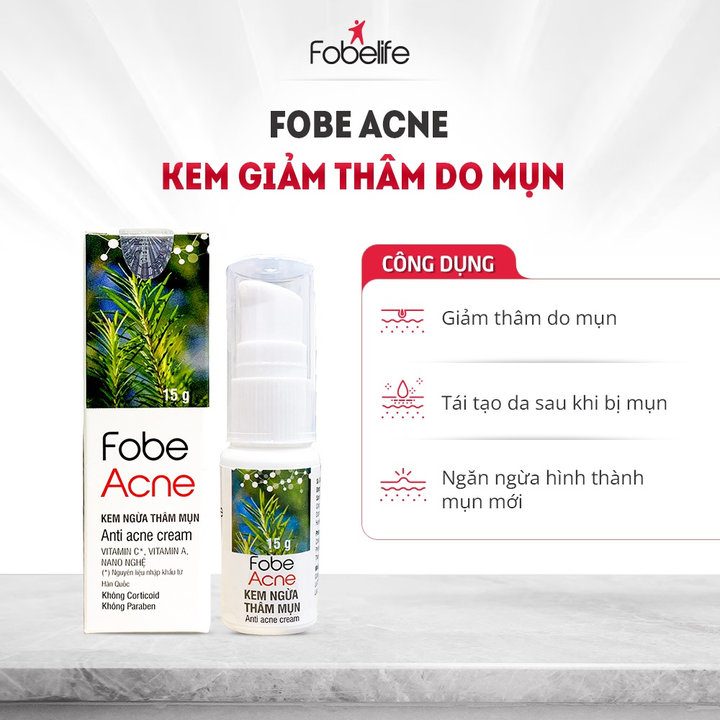 Kem Ngừa Mụn, Mờ Thâm Do Mụn Gây Ra – Fobeacne – Fobelife