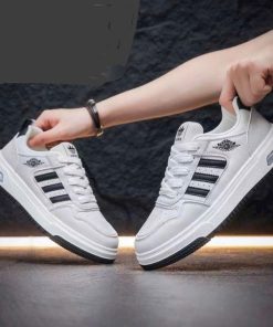Giày Thể Thao Da 3 Vạch Cao Cấp< Nhẹ êm, Mẫu Mơi, -haanh