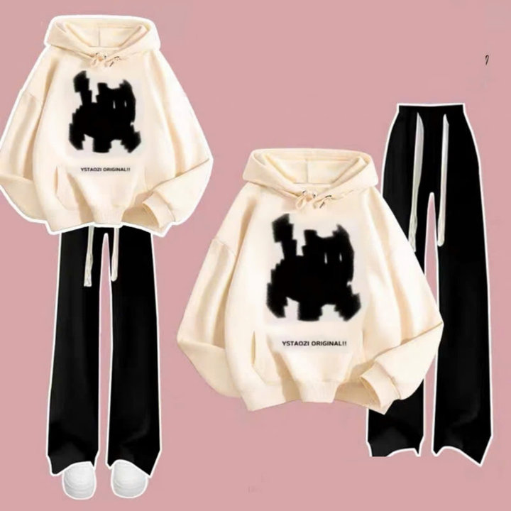 Tổng Hợp Các Set Bộ Quần ống Suông Dây To + Mix áo Hoodie Mũ 2 Lớp Form Rộng Unisex