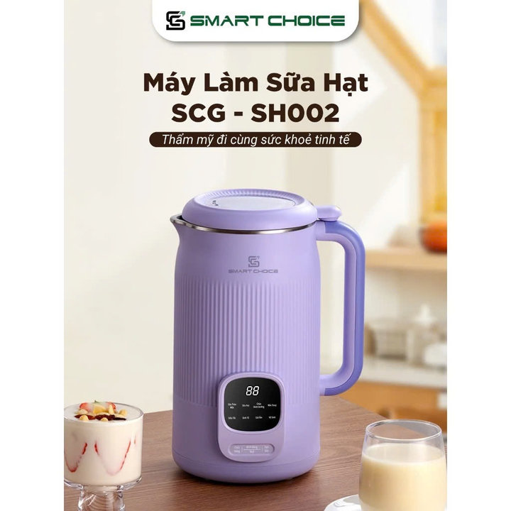 Máy Làm Sữa Hạt Smartchoice Scg-sh002 1,5l 800w Bảng điều Khiển Tiếng Việt Xay Nhuyễn Mịn – Smartchoice