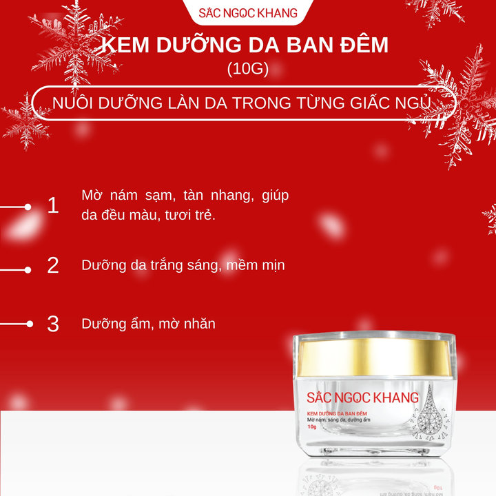 Kem Dưỡng Da Ban đêm 10g – Sắc Ngọc Khang