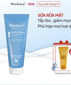 Sữa Rửa Mặt Giảm Mụn đầu đen, đầu Trắng Dành Cho Da Nhạy Cảm Acne Face Cleanser- Teenilicious Tuýp 60g