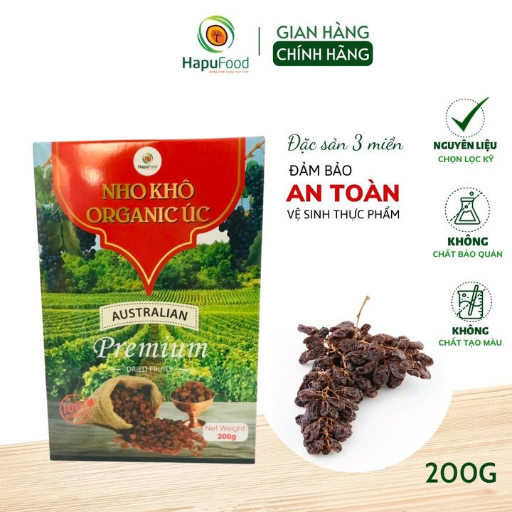 Nho Khô Organic úc Hộp 200g Thơm Ngon Tốt Cho Tiêu Hóa, Tốt Cho Sức Khỏe Hp006 – Lady’s Passion