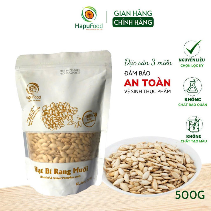 Hạt Bí Rang Muối Túi 500g H015 – Lady’s Passion