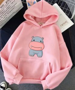 áo Khoác Nỉ Hoodie Hà Mã Cute Nam Nữ. Chất Nỉ Lót Bông. Hàng Y Hình