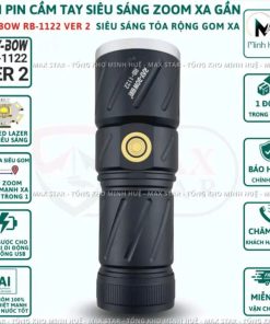 đèn Pin Cầm Tay Siêu Sáng Raybow 1122 Chiếu Xa 700m 30w Zoom Xa Gần Chống Nước Sạc Ngược điện Thoại Gd238 – Lady’s Passion