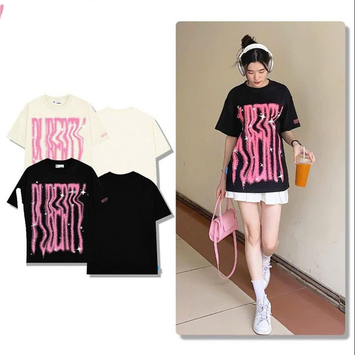 áo Phông Form Rộng Tay Lỡ Chất Cotton -chữ Purbety