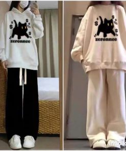 Tổng Hợp Các Sét Bộ Mùa đông Quần Dây To +áo Hoodie Mũ 2 Lớp