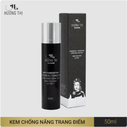 Kem Chống Nắng Và Lót Trang điểm Sunscreen Foundation Spf50 50ml – Hương Thị