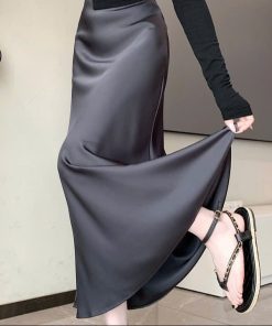 Chân Váy Phi Lụa ôm Suông đuôi Cá – Hoàng Mai Fashion