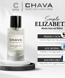 Nước Hoa Nữ Simple Elizabeth 50ml Phong Cách Xịt (phiên Bản Nắp Nam Châm Cao Cấp) – Chava