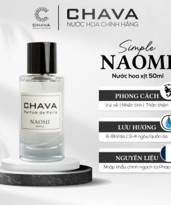 Nước Hoa Nữ Simple Naomi 50ml Phong Cách Xịt (phiên Bản Nắp Nam Châm Cao Cấp) – Chava