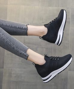 Giày Nâng đế 7 Cm Giả Dây,tiện ích- Haanh,