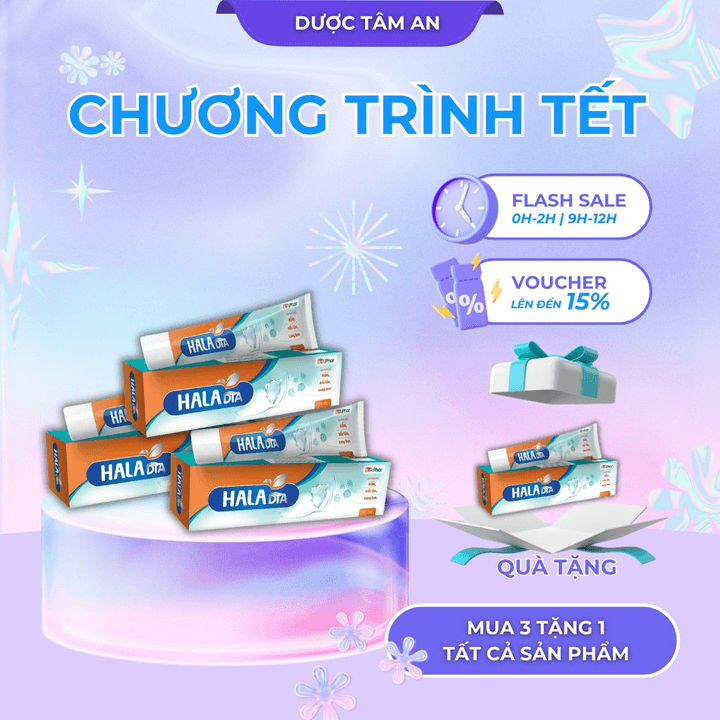 Kem Bôi Hala Hiệu Quả Giảm Ngứa Nhanh Dùng Cho Hắc Lào Lang Ben Zona Herpes – Tâm An Pharma