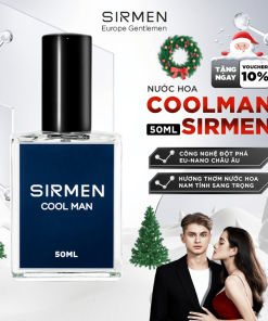 Nước Hoa Nam Sirmen Cool Man Eau De Parfum Châu âu Europe Gentlemen Cao Cấp Chai 50ml Thơm Thanh Mát, Trẻ Trung, Năng động