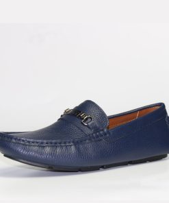 Giày Moccasin Da Bò Tự Nhiên Michilux Cshm0 – Màu Navy