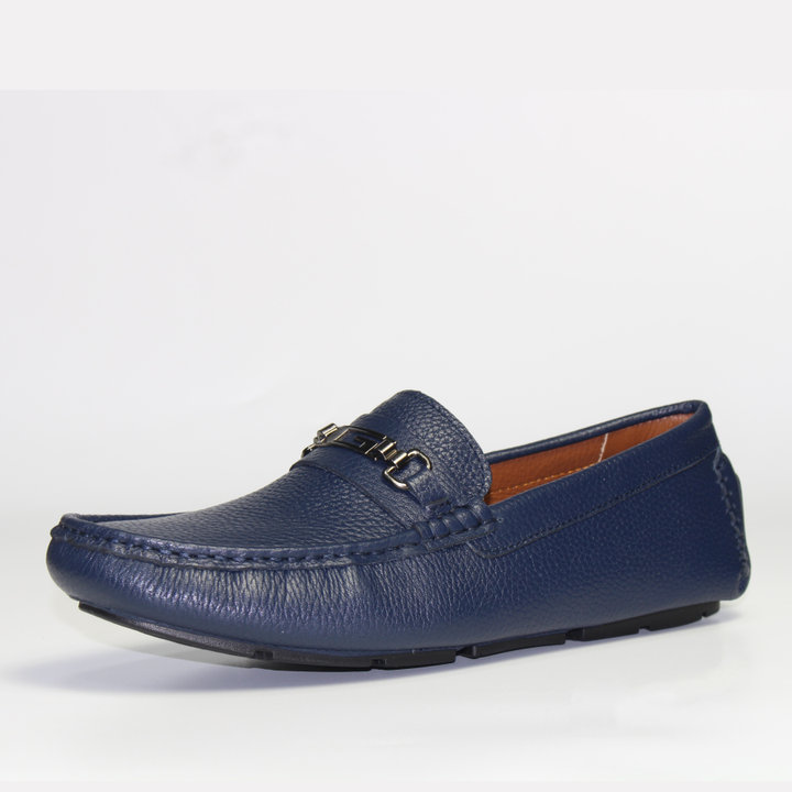 Giày Lười Michilux Nam Horse Bit Moccasin Cshm0 – Xanh Navy