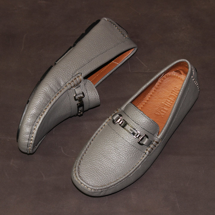 Giày Moccasin Da Bò Tự Nhiên Michilux Cshm0 – Màu Xám