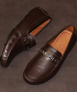 Giày Moccasin Da Bò Tự Nhiên Michilux Cshm0 – Màu Nâu
