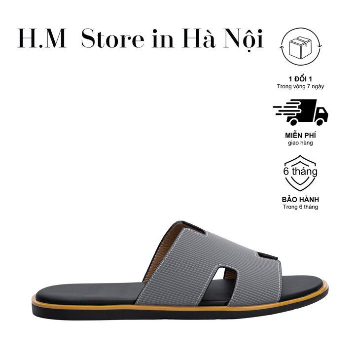 Dép Hm Nam Bản Siêu Cấp Ms51-52 Full Box, Phong Cách Trẻ Trung, Năng động, Bảo Hành 6 Tháng
