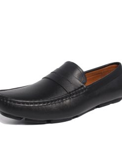 Giày Moccasin Da Bò Tự Nhiên Michilux Ciems – Màu đen