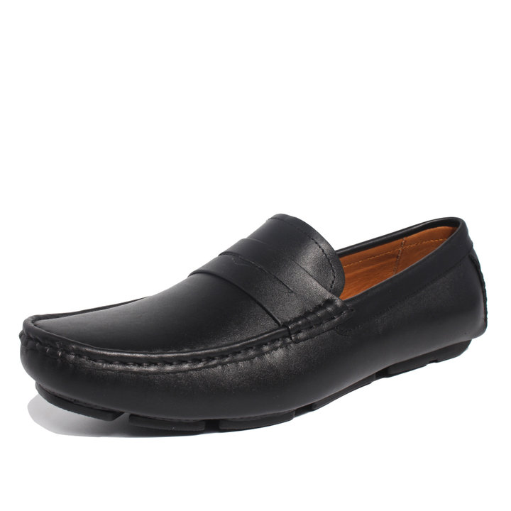 Giày Moccasin Da Bò Tự Nhiên Michilux Ciems – Màu đen