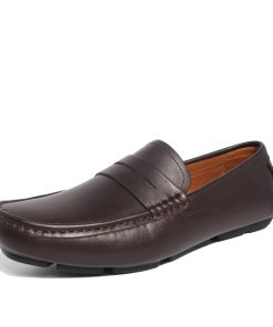 Giày Moccasin Da Bò Tự Nhiên Michilux Ciems – Màu Nâu