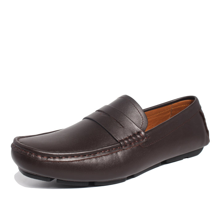 Giày Moccasin Da Bò Tự Nhiên Michilux Ciems – Màu Nâu