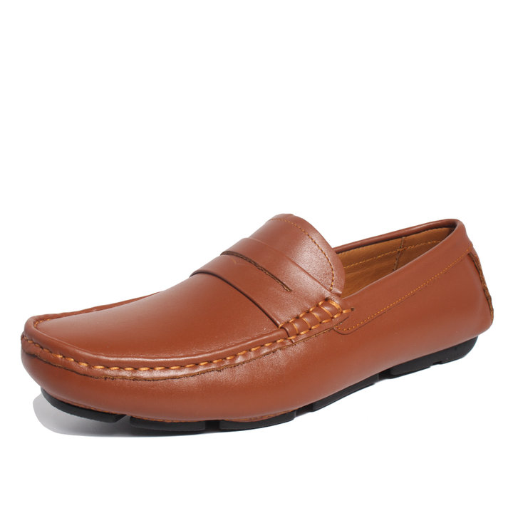 Giày Moccasin Da Bò Tự Nhiên Michilux Ciems – Màu Bò