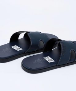 Dép Hm Nam Quai Ngang Ms21 Full Box, Quai Da Microfiber, đế Cao Su Non, Bh 6 Tháng