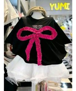 áo Phông Nơ Rúm Form Rộng Tay Lỡ Hình Nơ Rúm Cotton Su
