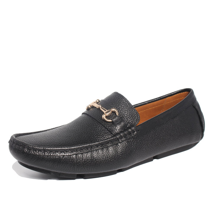 Giày Moccasin Da Bò Tự Nhiên Michilux Ciehm – Màu đen