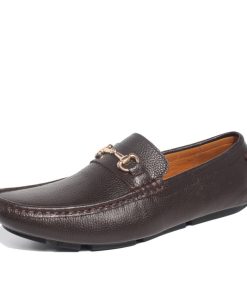 Giày Moccasin Da Bò Tự Nhiên Michilux Ciehm – Màu Nâu