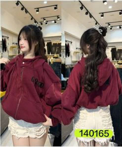 áo Khoác Nỉ Form Rộng Unisex Thêu Số 00:00 Có Cúc Bấm Cổ Nam Nữ đều Mặc được Va10