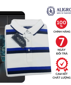 áo Polo Nam Aligro Vải Cá Sấu Cotton Cao Cấp, Thấm Hút Mồ Hôi, Co Giãn Tốt, Thanh Lịch Sang Trọng Algpolo88