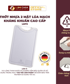 Thớt Nhựa 2 Mặt Kháng Khuẩn Cao Cấp Lumi Casa – Công Nghệ đức, An Toàn & Tiện Lợi