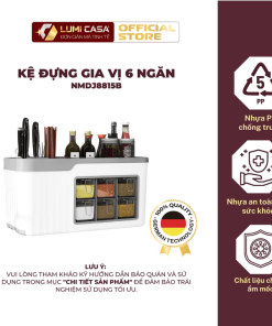 Kệ đựng Gia Vị 6 Ngăn Lumi Casa Công Nghệ đức – Tiện Lợi, đa Năng, Tiết Kiệm Không Gian