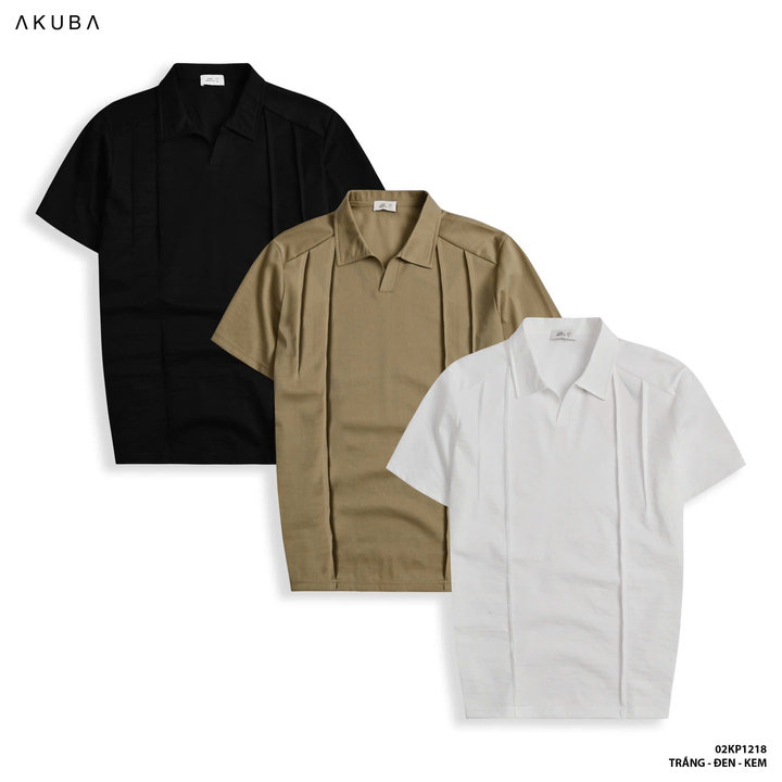 áo Thun Cổ Polo 02kp1218 Form Regular- Akuba