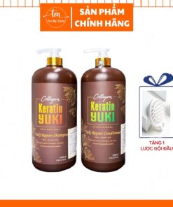 Dầu Cặp Gội Xả Yuki Phục Hồi Mềm Tóc Hương Nước Hoa 4000ml/cặp – Keratin