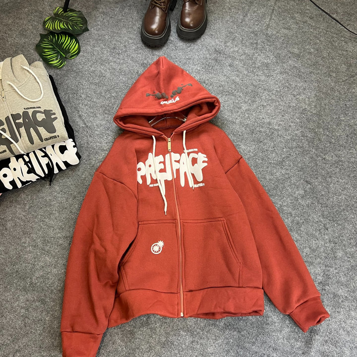 áo Khoác Hoodie Nam Nữ Dày Dặn In Nổi Chữ Preface – Htm Fahsion