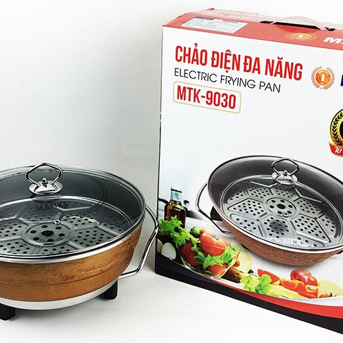 Chảo điện đa Năng Matika Mtk-9030 5l Mâm Nhiệt Kép – Bảo Hành 12 Tháng Nồi Lẩu