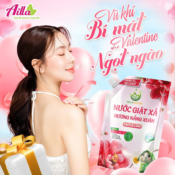 Nước Giặt Xả Ailla Nature Hương Nắng Xuân Thùng X 3 Túi 2kg Sạch Sâu – Lưu Lâu – Công Nghệ Châu âu – An Toàn Cho Cả Gia đình!