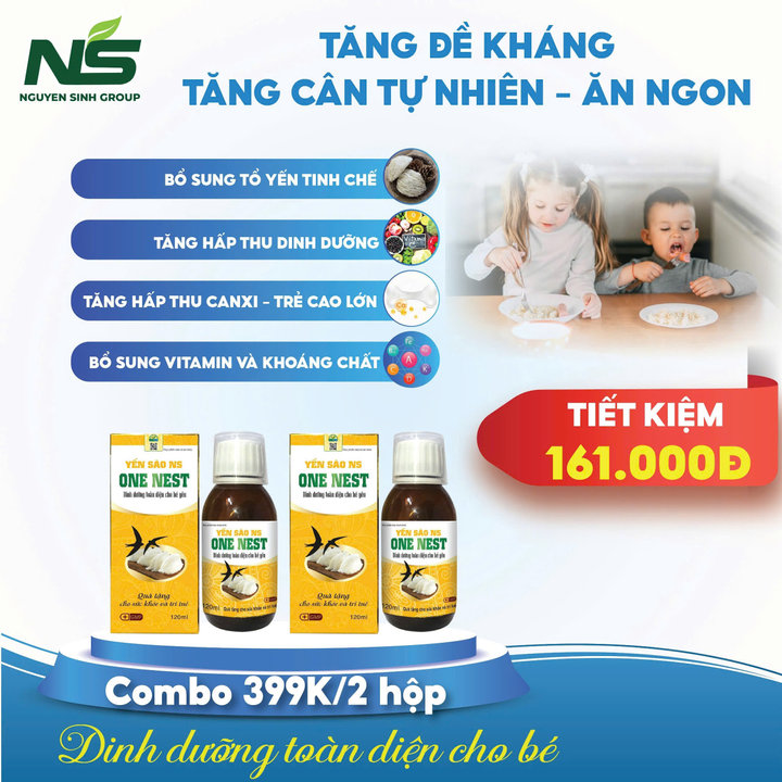 Combo Yến Sào Ns One Nest Tăng đề Kháng – Tăng Cân Tự Nhiên – ăn Ngon Nguyên Sinh Group